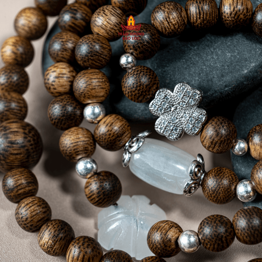 Vòng Trầm Đại Cát Tâm Ngọc