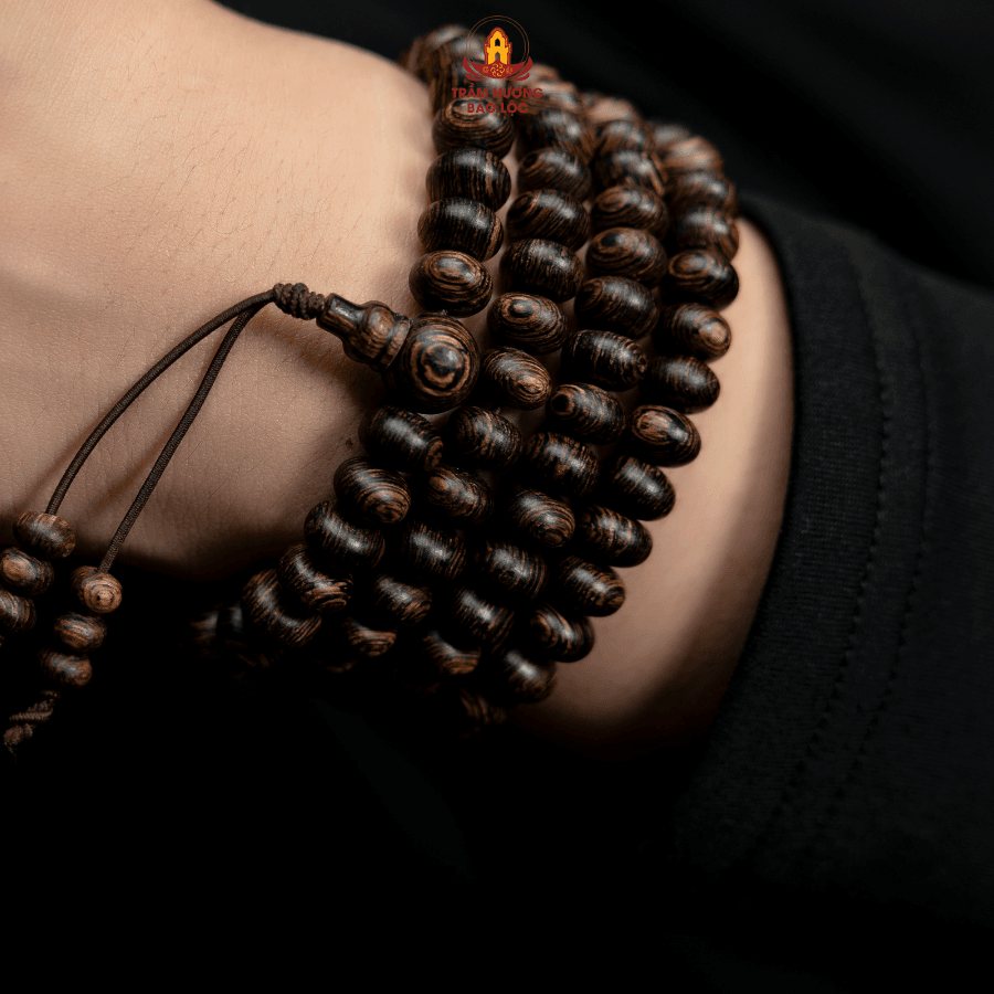 Vòng Trầm Bảo Lộc - Sánh Đồng Điếu 108 - 8 ly