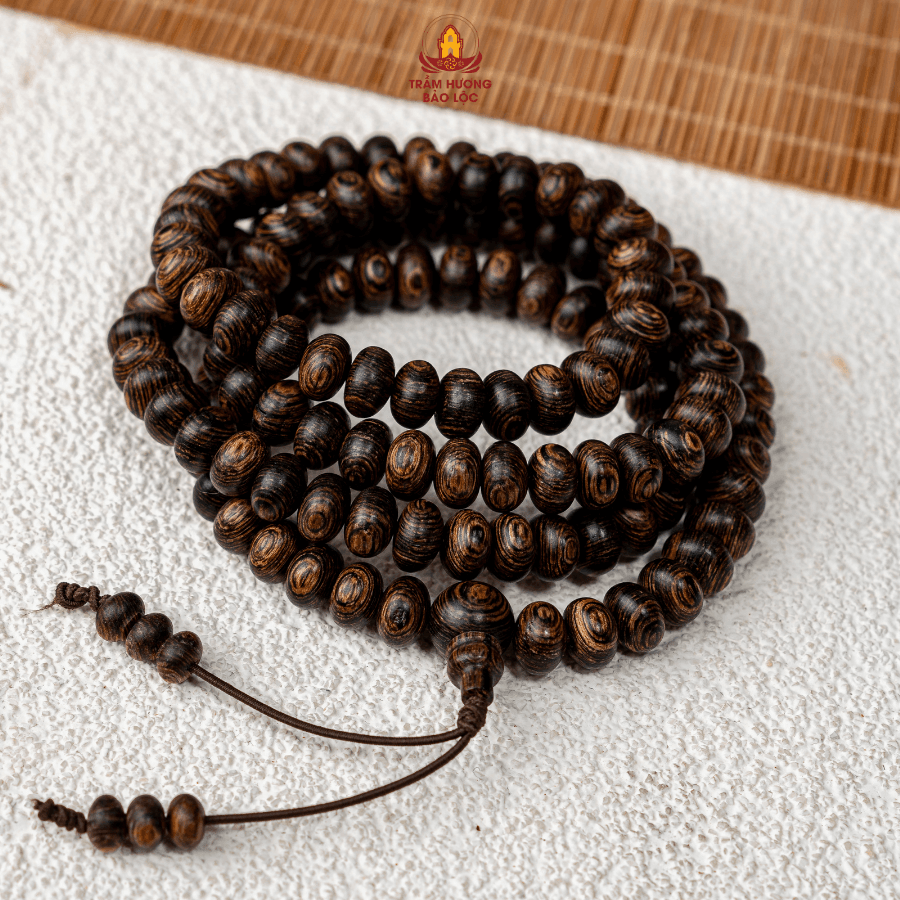 Vòng Trầm Bảo Lộc - Sánh Đồng Điếu 108 - 8 ly