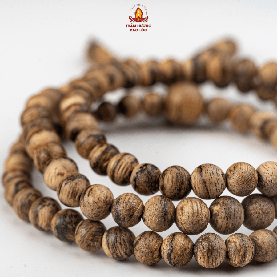 Vòng Chuỗi Trầm Hương Kalimantan 108 hạt
